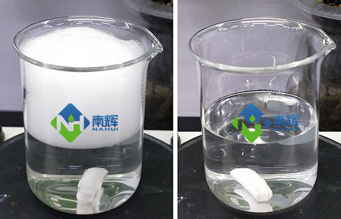 （圖：消泡劑除泡效果）